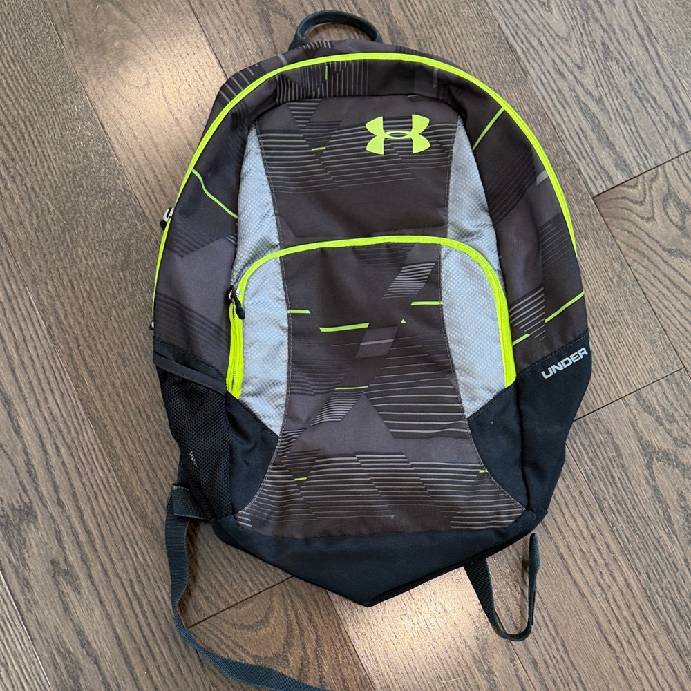 Under Armour Black and Neon Yellow Men's Backpack